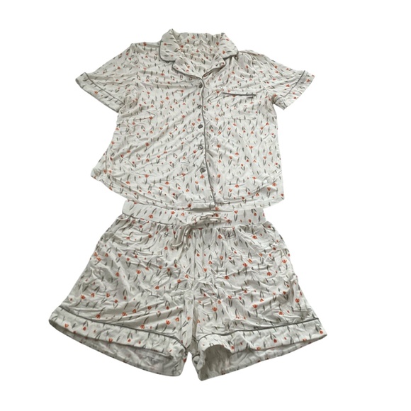 cozy earth Other - Cozy Earth Women’s Tulip Toile Short Sleeve Pajama Set Sz S Bamboo Luxury Soft